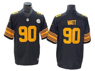 Pittsburgh Steelers #90 T.J. Watt Black Rush Vapor F.U.S.E. Limited Jersey