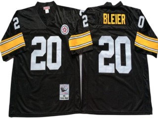 M&N Pittsburgh Steelers #20 Rocky Bleier Black Legacy Jersey