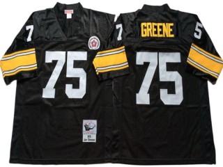 M&N Pittsburgh Steelers #75 Joe Greene Black Legacy Jersey