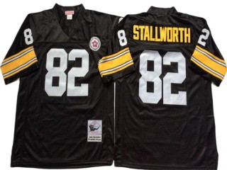 M&N Pittsburgh Steelers #82 John Stallworth Black Legacy Jersey