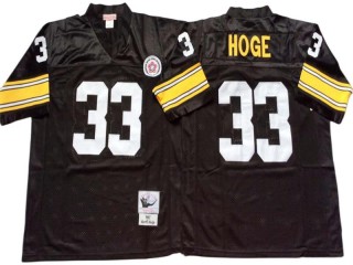 M&N Pittsburgh Steelers #33 Merril Hoge Black Legacy Jersey