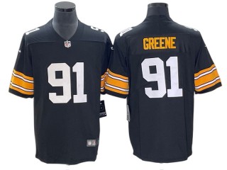 Pittsburgh Steelers #91 Kevin Greene Black Alternate Limited Jersey