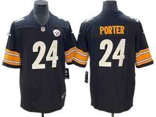 Pittsburgh Steelers #24 Joey Porter Jr. Black Vapor Limited Jersey