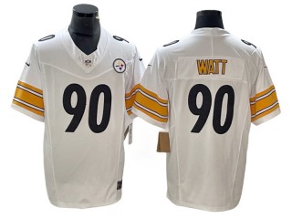 Pittsburgh Steelers #90 T.J. Watt White Vapor F.U.S.E. Limited Jersey