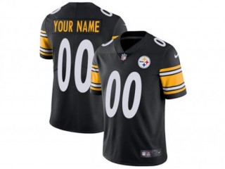 Custom Pittsburgh Steelers Black Vapor Limited Jersey