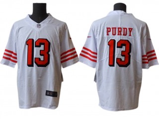 San Francisco 49ers #13 Brock Purdy White Color Rush Limited Jersey