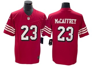 San Francisco 49ers #23 Christian McCaffrey Red Alternate Vapor F.U.S.E. Limited Jersey