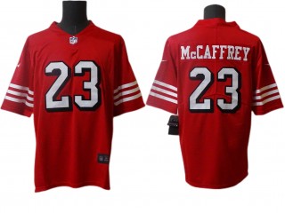 San Francisco 49ers #23 Christian McCaffrey Red Color Rush Limited Jersey