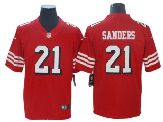 San Francisco 49ers #21 Deion Sanders Red Color Rush Jersey 