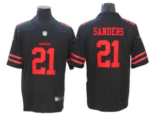 San Francisco 49ers #21 Deion Sanders Black Vapor Limited Jersey