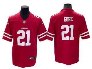 San Francisco 49ers #21 Frank Gore Red Vapor Limited Jersey