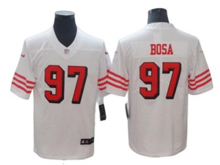 San Francisco 49ers #97 Nick Bosa White Color Rush Jersey