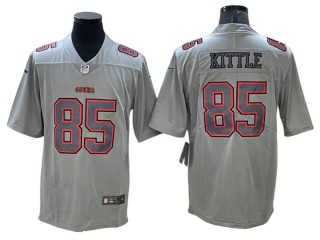 San Francisco 49ers #85 George Kittle Gray Atmosphere Jersey