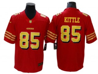 San Francisco 49ers #85 George Kittle Red/Gold Vapor Limited Jersey