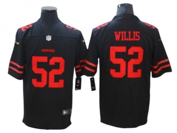 San Francisco 49ers #52 Patrick Willis Black Vapor Limited Jersey