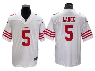 San Francisco 49ers #5 Trey Lance White Vapor Limited Jersey