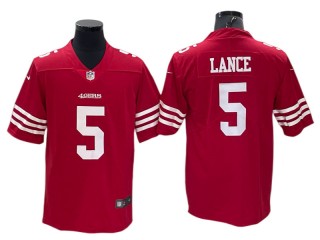 San Francisco 49ers #5 Trey Lance Red Vapor Limited Jersey