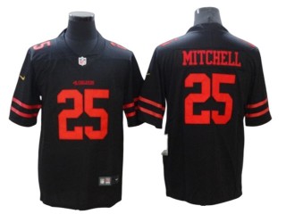 San Francisco 49ers #25 Elijah Mitchell Black Vapor Limited Jersey