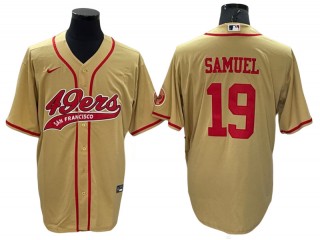 San Francisco 49ers #19 Deebo Samuel Baseball Jersey - Red/Black/White/Gold/Olive