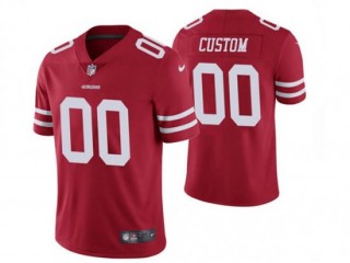 Custom San Francisco 49ers Red Vapor Limited Jersey