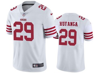 San Francisco 49ers #29 Talanoa Hufanga White Vapor Limited Jersey