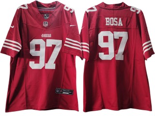 San Francisco 49ers #97 Nick Bosa Red Vapor F.U.S.E. Limited Jersey