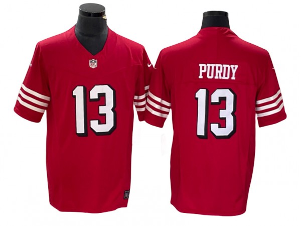 San Francisco 49ers #13 Brock Purdy Red Color Rush Vapor F.U.S.E. Limited Jersey