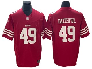 San Francisco 49ers #49 Faithful 49 Fan Red Vapor F.U.S.E. Limited Jersey
