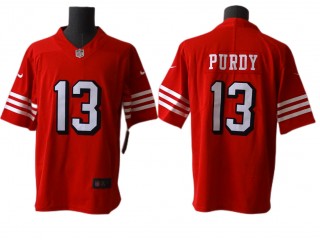San Francisco 49ers #13 Brock Purdy Red Color Rush Limited Jersey