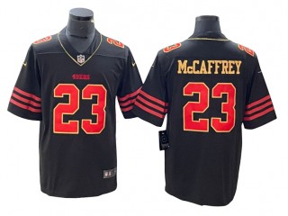 San Francisco 49ers #23 Christian McCaffrey Black Gold Vapor F.U.S.E. Limited Jersey