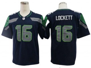 Seattle Seahawks #16 Tyler Lockett Navy Vapor Limited Jersey