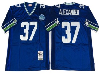M&N Seattle Seahawks #37 Shaun Alexander Royal Legacy Jersey