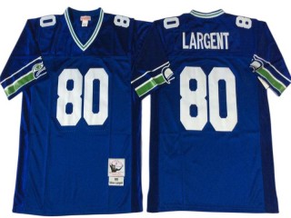 M&N Seattle Seahawks #80 Steve Largent Royal Legacy Jersey