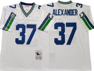 M&N Seattle Seahawks #37 Shaun Alexander White Legacy Jersey