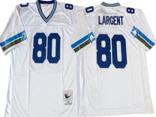M&N Seattle Seahawks #80 Steve Largent White Legacy Jersey