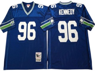 M&N Seattle Seahawks #96 Cortez Kennedy Royal Legacy Jersey