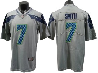 Seattle Seahawks #7 Geno Smith Gray Alternate Vapor Limited Jersey