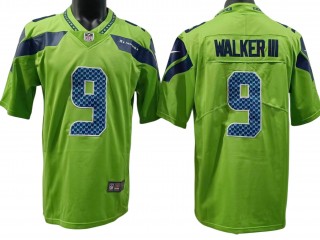 Seattle Seahawks #9 Kenneth Walker III Green Color Rush Limited Jersey