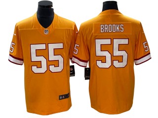 Tampa Bay Buccaneers #55 Derrick Brooks Orange Throwback Vapor Limited Jersey