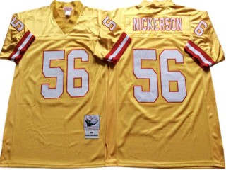M&N Tampa Bay Buccaneers #56 Hardy Nickerson Yellow Legacy Jersey