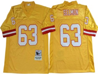 M&N Tampa Bay Buccaneers #63 Lee Roy Selmon Yellow Legacy Jersey