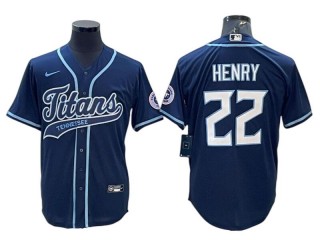 Tennessee Titans #22 Derrick Henry Baseball Style Jersey