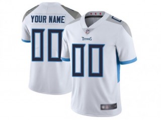 Custom Tennessee Titans White Vapor Limited Jersey