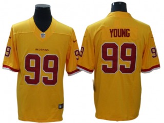 Washington Football Team #99 Chase Young Gold Color Rush Limited Jersey