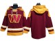Washington Commanders Burgundy Lace-Up Pullover Hoodie