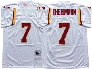 M&N Washington Redskins #7 Joe Theismann White Legacy Jersey