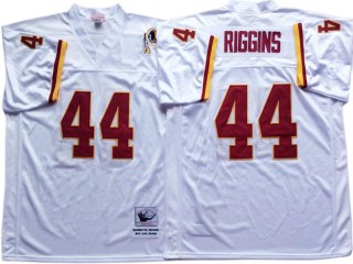 M&N Washington Redskins #44 John Riggins White Legacy Jersey