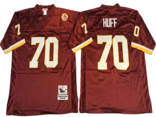 M&N Washington Redskins #70 Sam Huff Burgundy Legacy Jersey