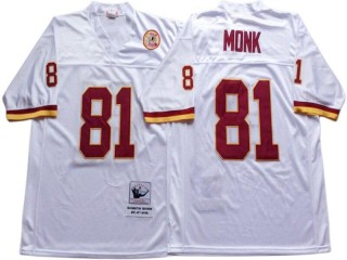 M&N Washington Redskins #81 Art Monk White Legacy Jersey