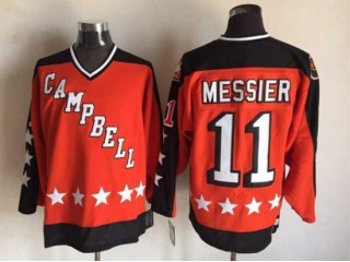 NHL 1984 All Star Game Campbell #11 Mark Messier Vintage CCM Jersey - Orange